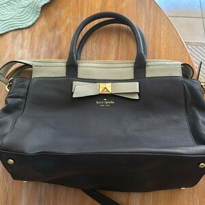 Kate spade large purse leather blue